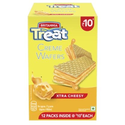 Britannia Treat Cheesy Wafers 34G