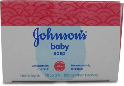 Johnson's Baby Soap Vitamin E 75g x 3