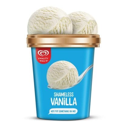 Kwality Walls Shameless Vanilla Ice Cream 700ML