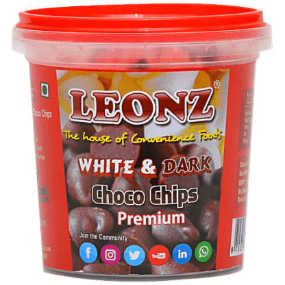 Leonz White & Dark Chocolate Chips 100g