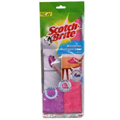 Scotch Brite Microfiber Wipe 29x29cm 2 Pack