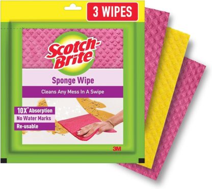 Scotch Brite Sponge Wipe 20x17.5cm 4 Pack