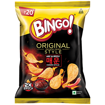 Bingo Hot & Spicy Korean Style Chips 42G