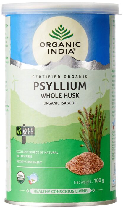 Organic India Psyllium Whole Husk Isabgol 100G