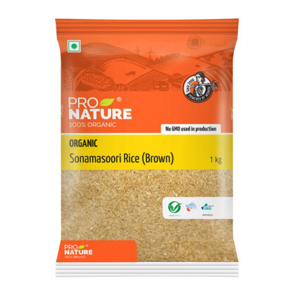 Pro Nature Organic Sona Masoori Rice Brown 1KG